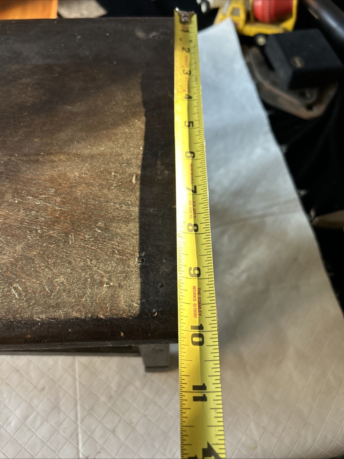 Antique Mission Arts & Crafts Footstool Oak? Original Finish Handmade 12”x10”x8”