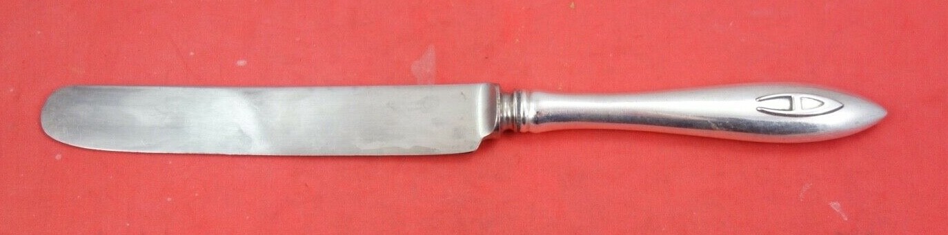 Buckingham Narrow by Shreve Sterling Silver Regular Knife Blunt “A” 8 3/4″