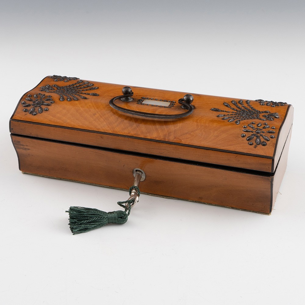 Palais Royal Box – Satinwood with Steel Decoration c1830
