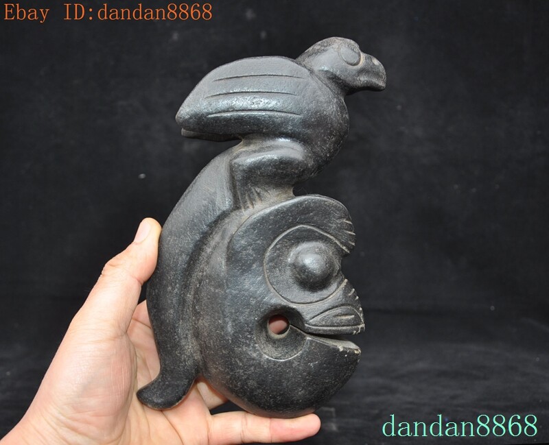Chinese China Hongshan Culture Meteorite iron bird Pig dragon Loong fetus statue
