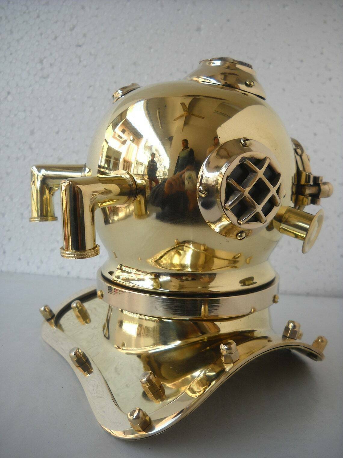 Brass Diving Helmet Nautical Mini Deep Sea Navy Mark V Divers Marine Scuba