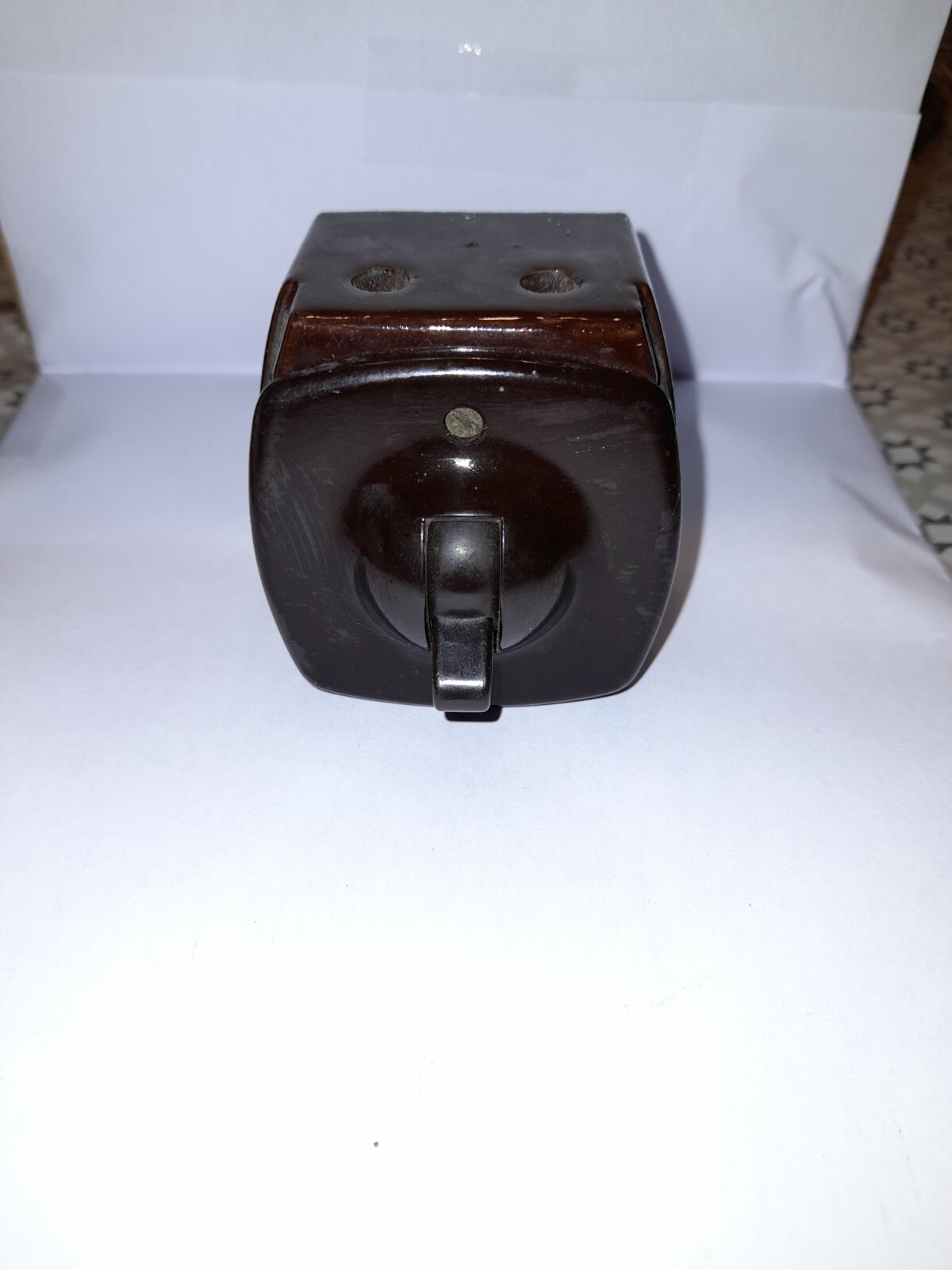 Vintage Britmac Bakelite/vitreous Light Switch With 2 Pin Mains Plug Socket
