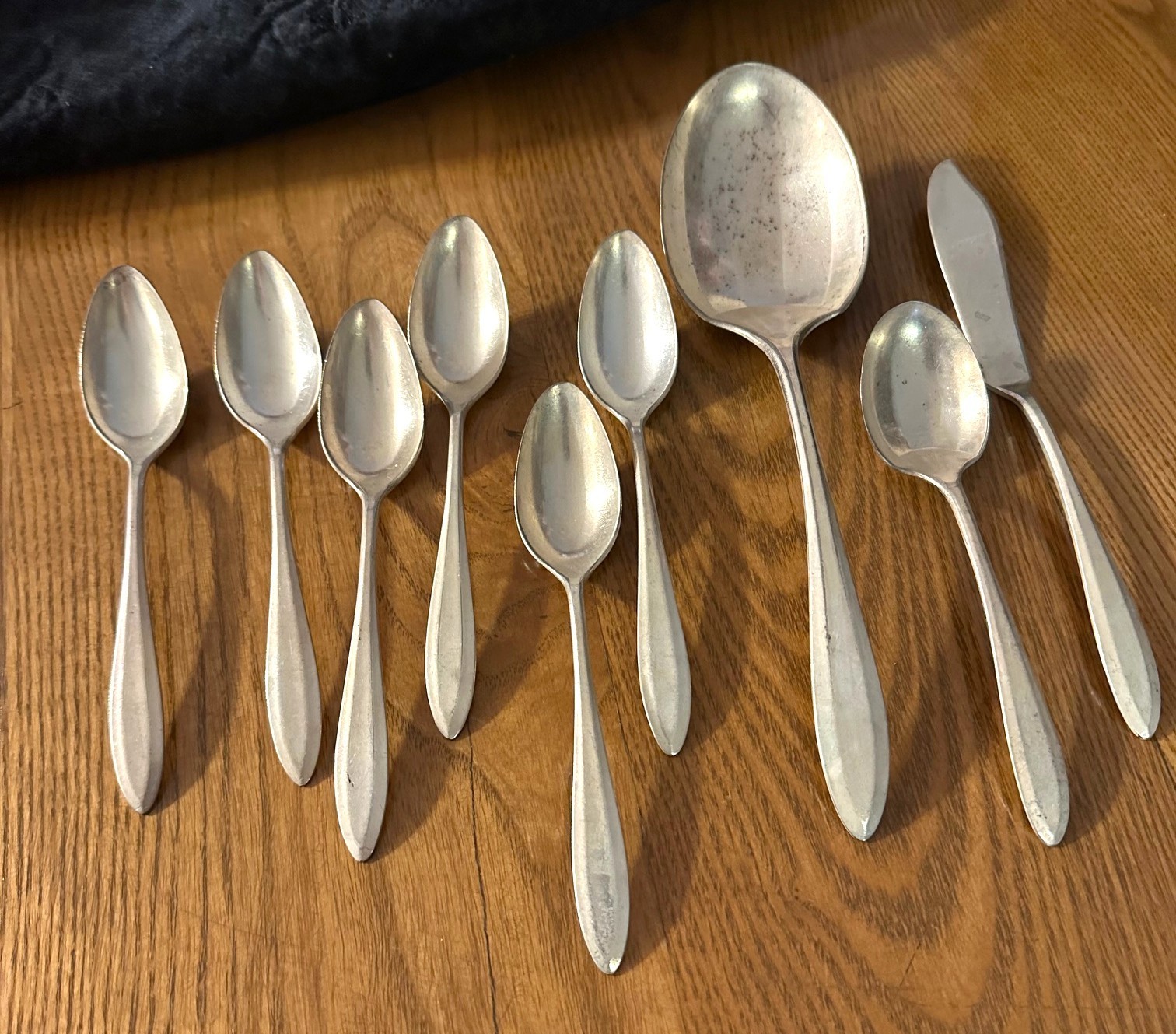Vintage Community Plate Silver Plated, Silverware 9 pieces