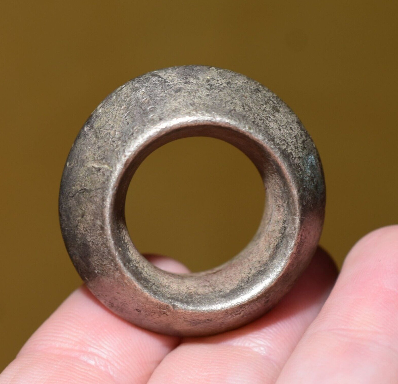 Antique Ethiopian Handmade Ethnic Silver Tribal Ring Ethiopia Africa, Size 8