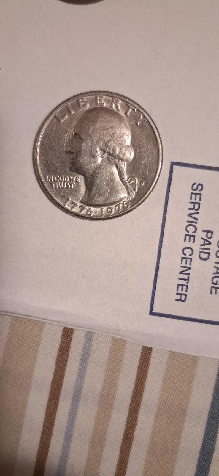 1776-1976 Rare Mint Errors(D) .25C George Washington Quarter