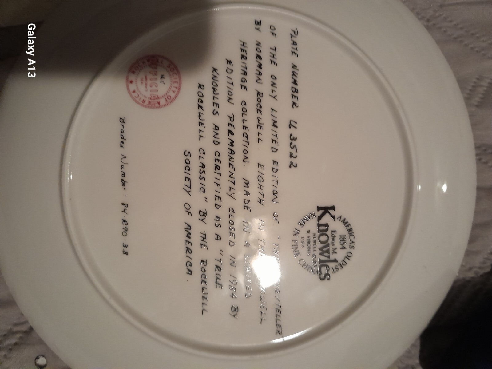 first editof fine china brand new antique plates no cracks or anything else none