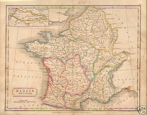dr butlers ancient map 1826 – gallia antiqua