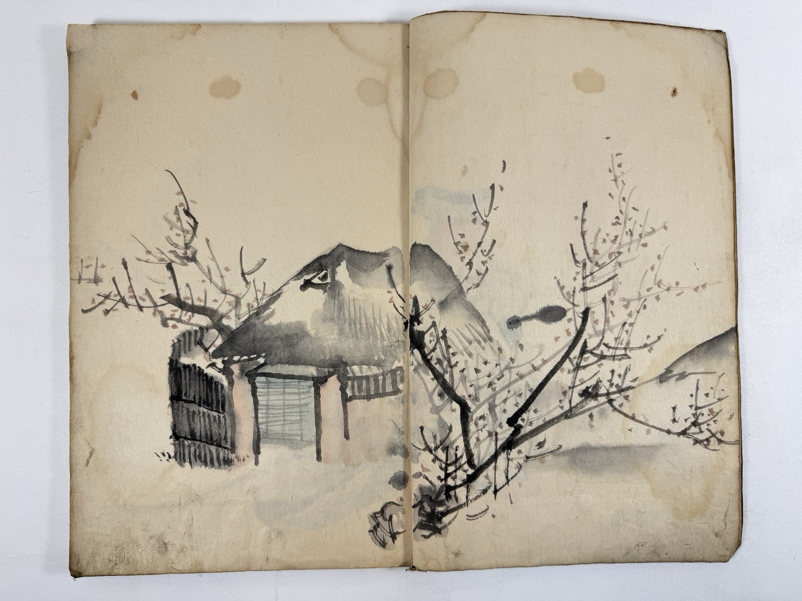Japanese Drawing Book “Shikizakki” Model drawings for art students in Meiji-era