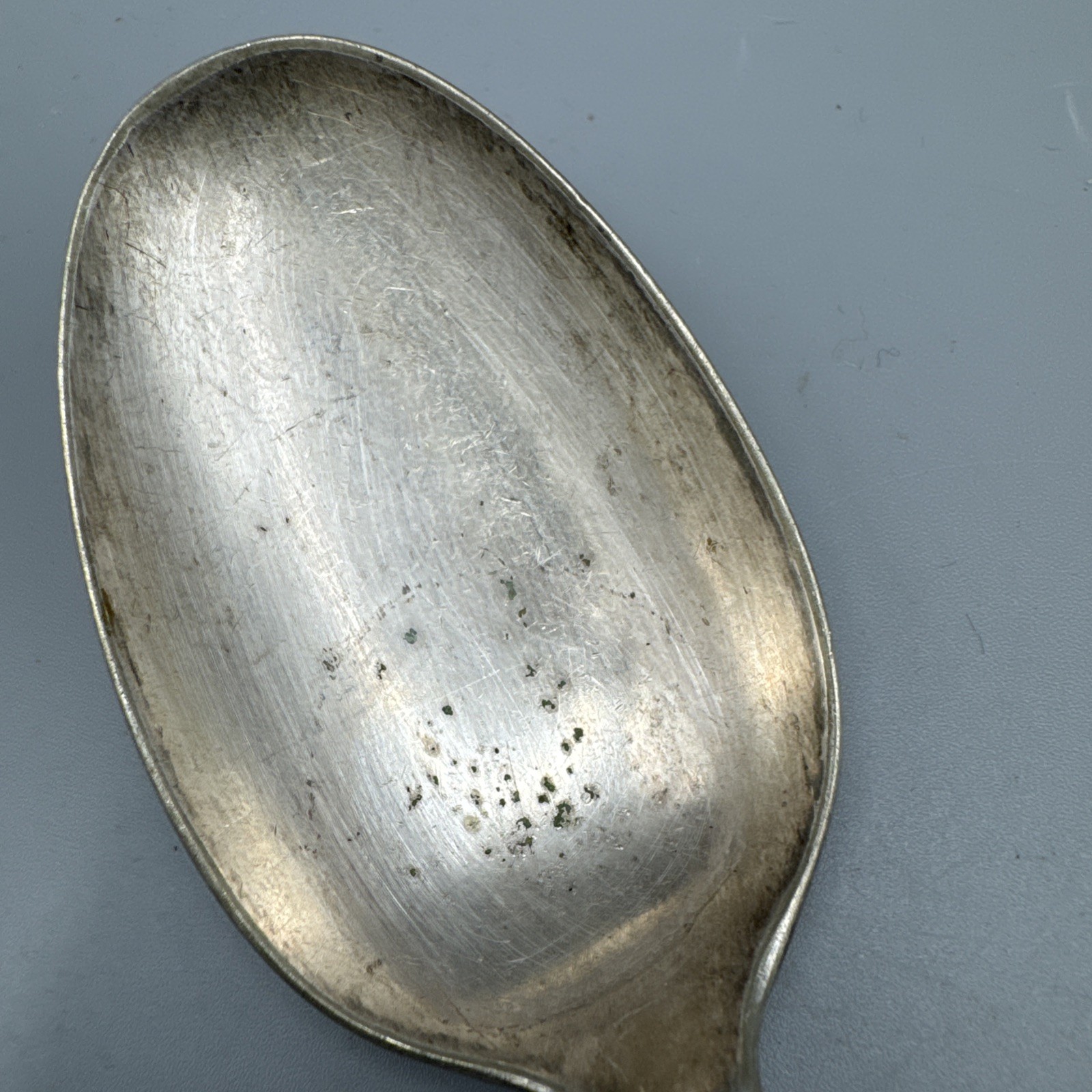 Antique EPNS A1 Silver Plated Table Serving Spoon – Rat-Tail 21cm RH & JP