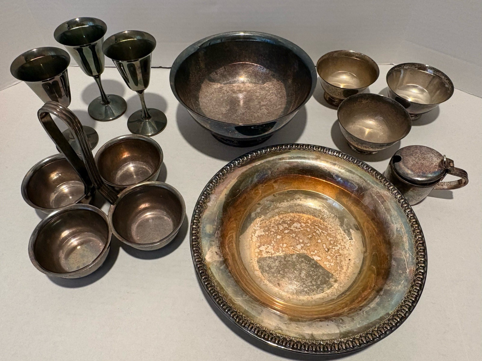 Vintage Silver Plated Dishes Random Pieces Oneida Sambonet Italian Italy