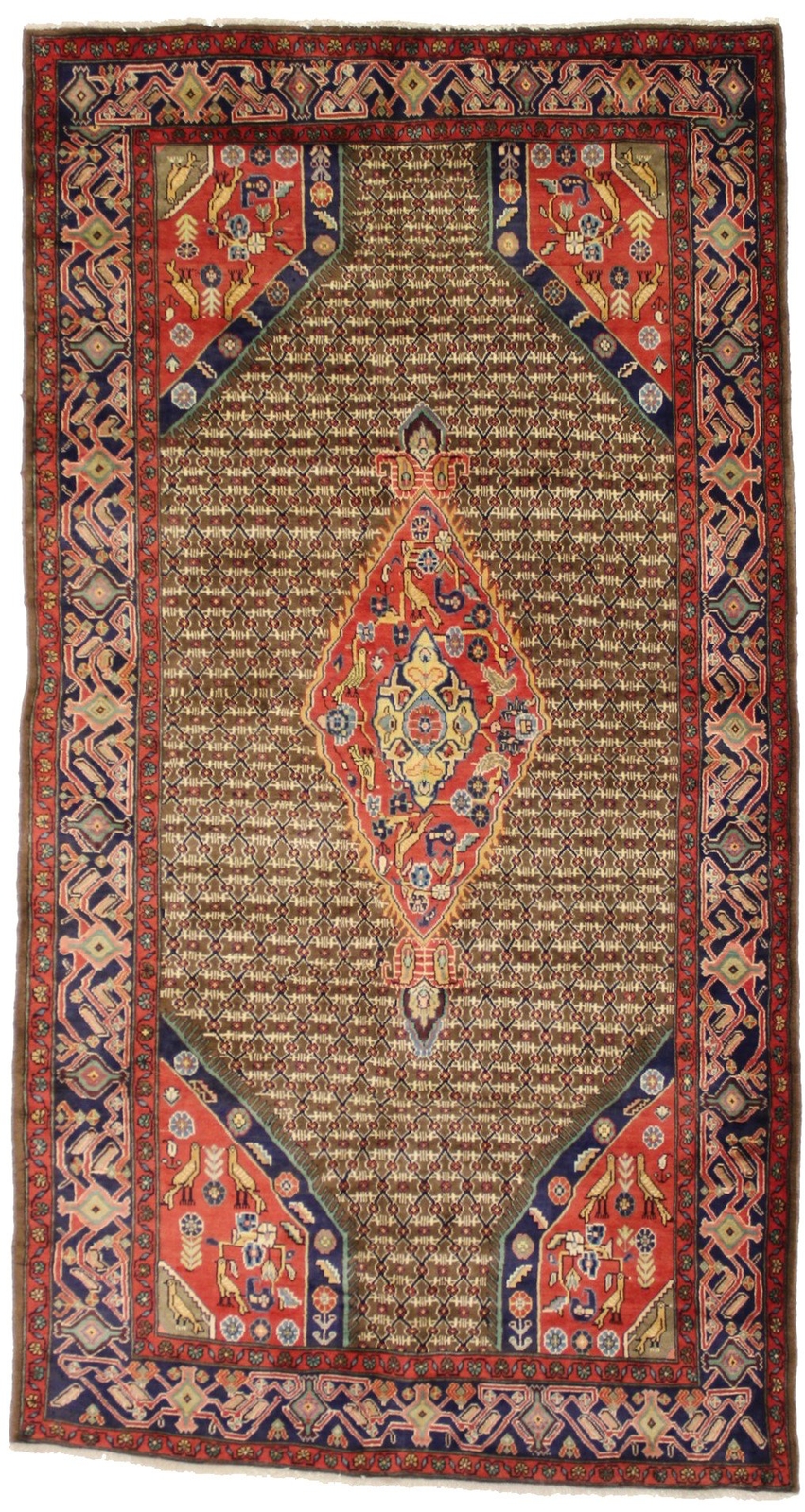Handmade Vintage Tribal Oriental Rug Geometric Pattern Home Decor Carpet 5X10 ft