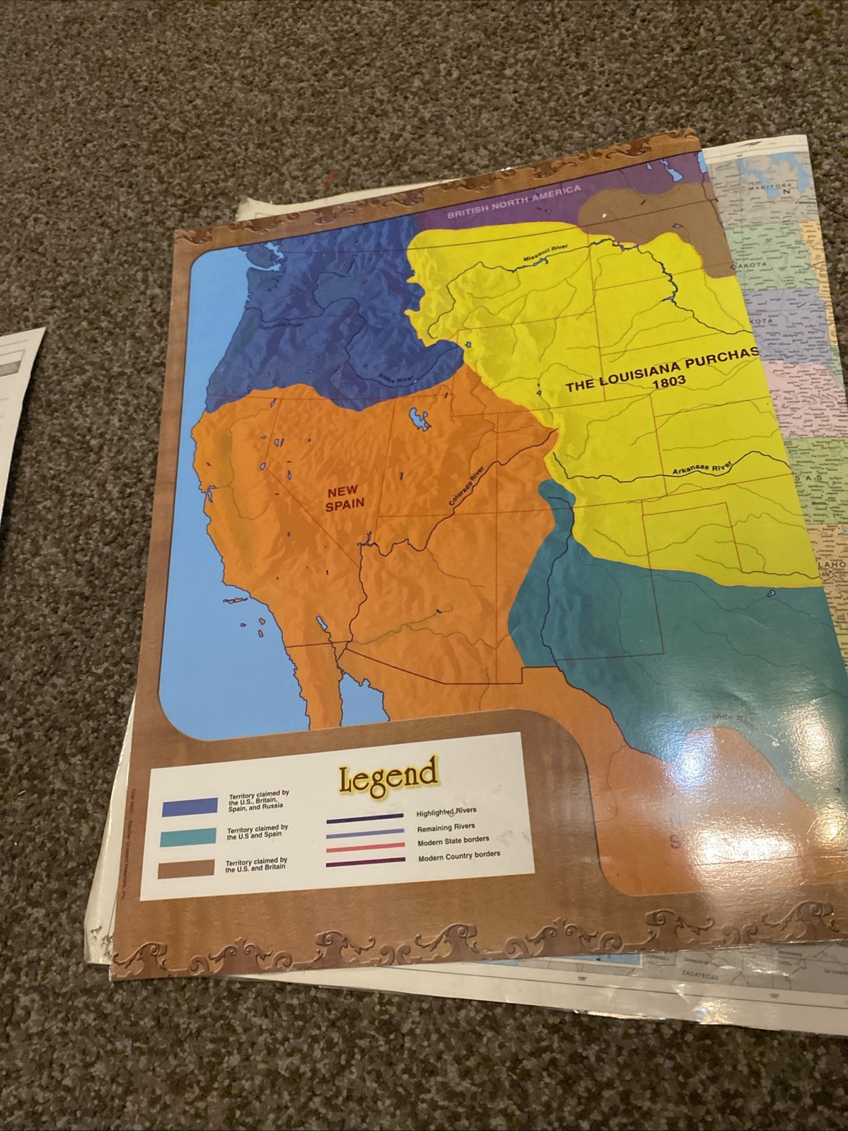 Laminated Classroom Geography Map Poster Lot USA World 32pc – Large Wall, Small