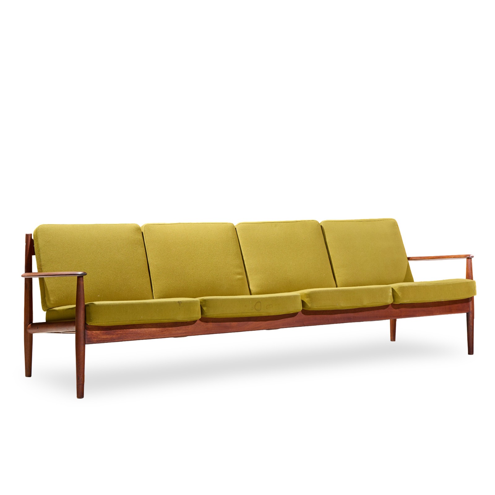Grete Jalk for France and Son Mid Century Danish Teak 4 Seater Sofa