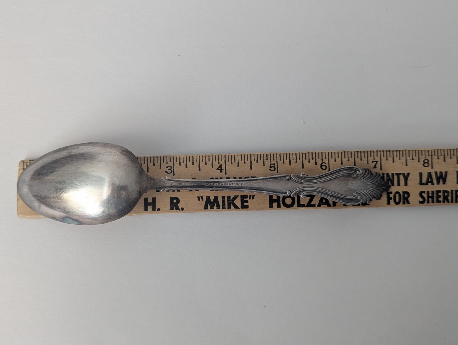 1896 Rogers & Hamilton Silverplate RAPHAEL Pattern 7 1/4″ Large Table Spoons (3)