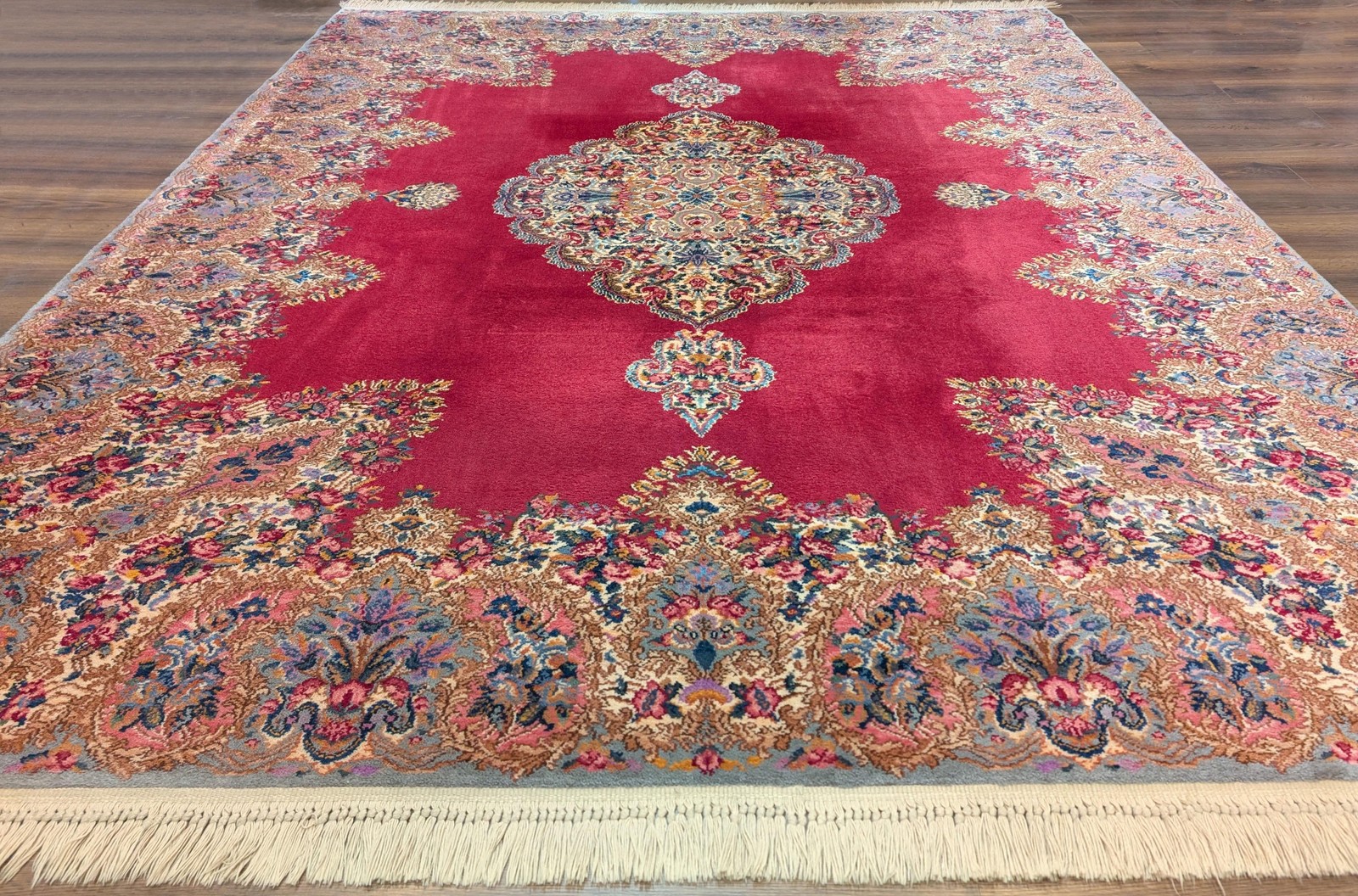 Karastan Red Medallion Kirman Rug #762 – 8′ 8″ x 10′ 6″