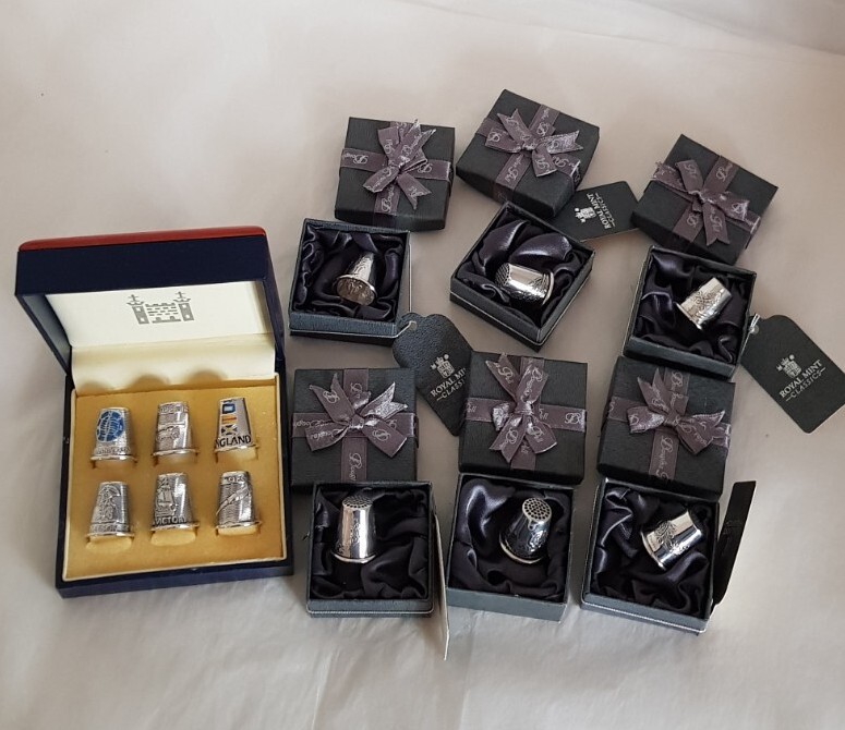 Vintage sterling silver Battle of Trafalgar.Commemorative Thimbles Classics Etc