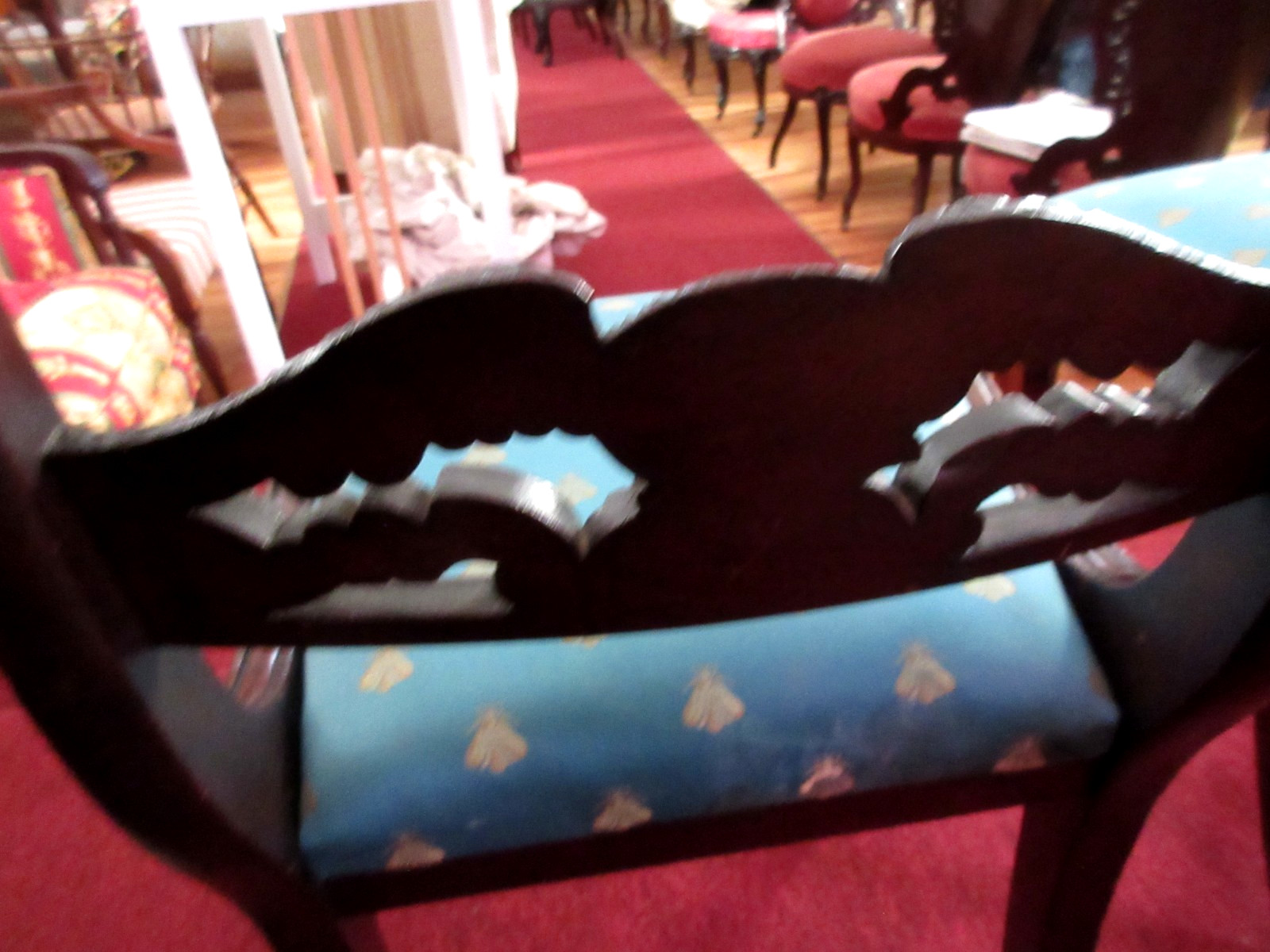 FINE PR. of 19thc. NY. FEDERAL MAHOGANY EAGLE SPLAT CHAIRS DUNCAN PHYFE MANOR OF