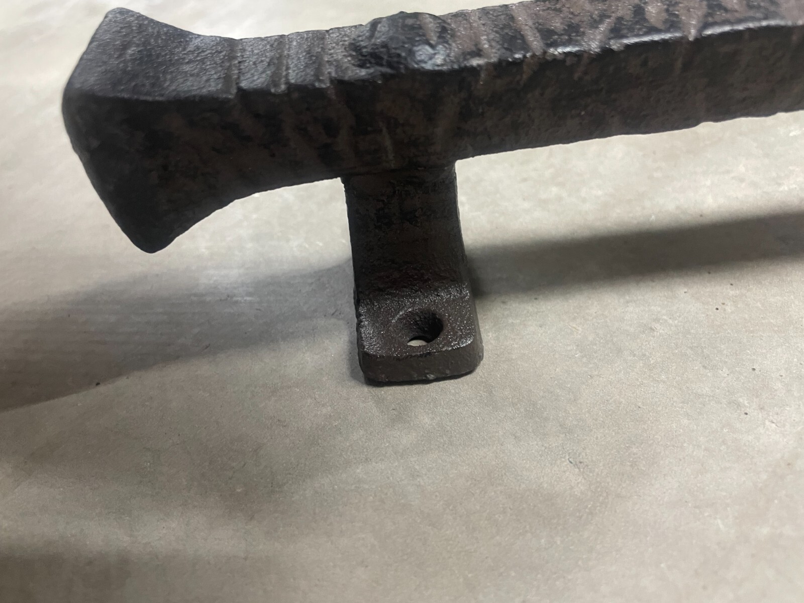 2 Large Solid Heavy Cast Iron Foundry Barn Handle Gate Pull Door Handles 9”