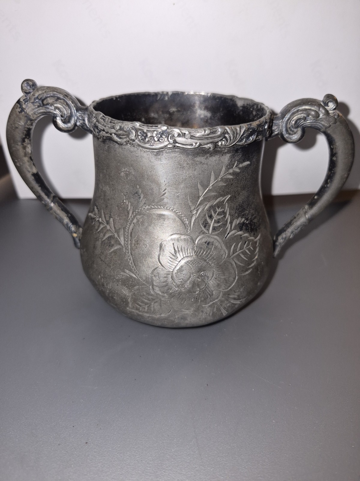 St Louis Silver Co Quadruple Silverplate Open Sugar Bowl