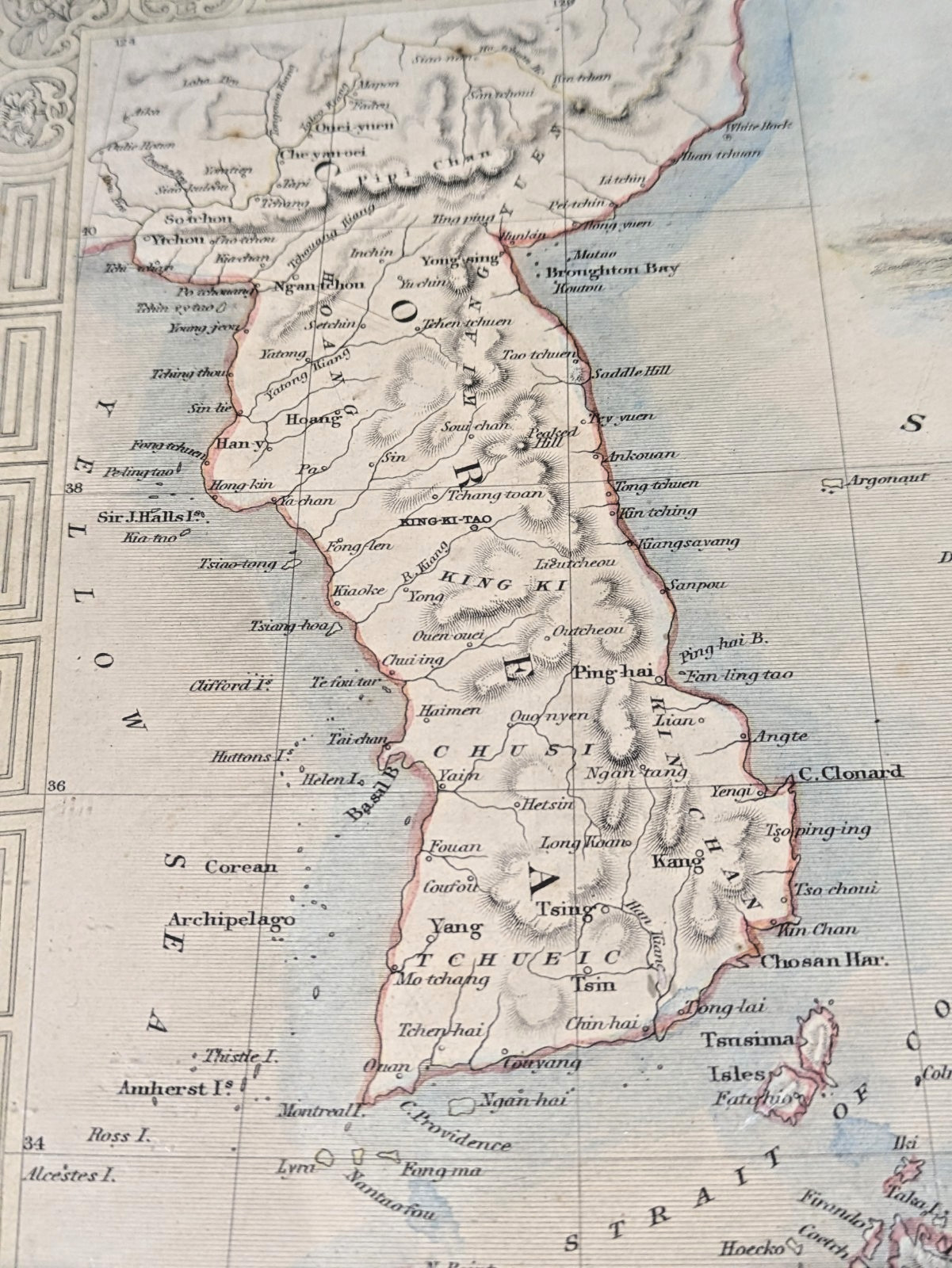 JAPAN, COREA, original antique map, RAPKIN, TALLIS 1851