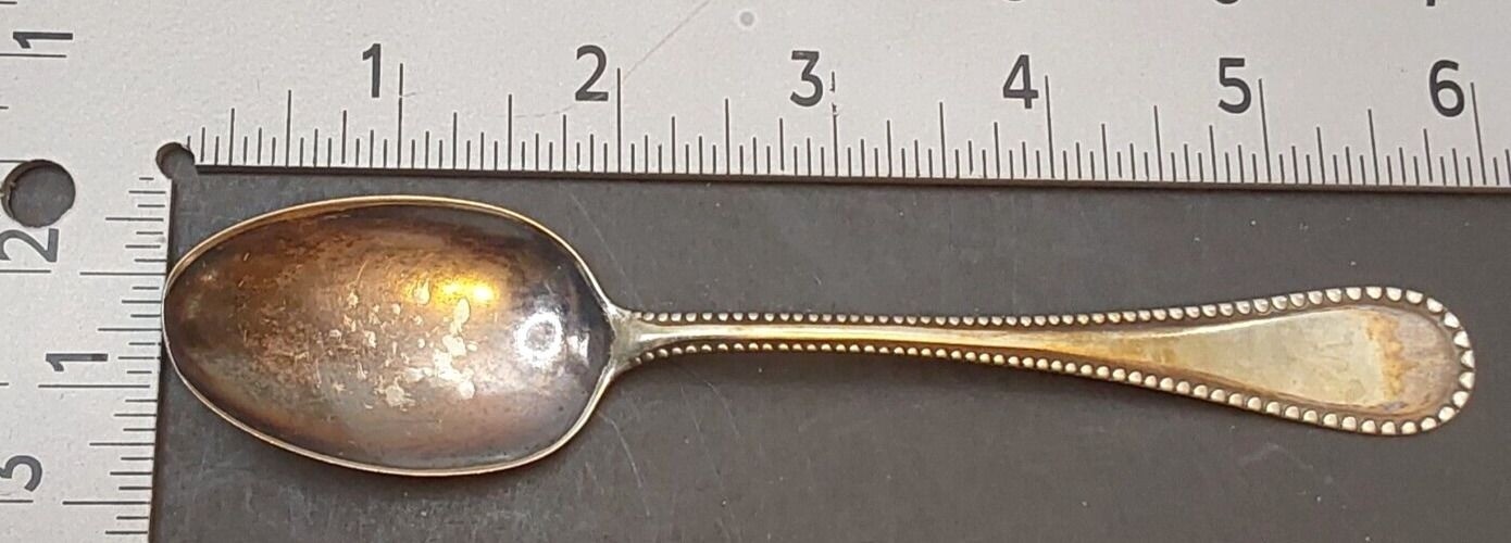 Rogers 1881 Vintage Beaded Edge Spoon Silverplate