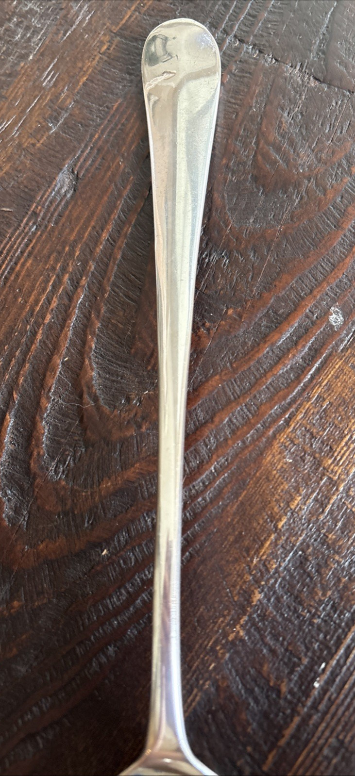 LARGE! Gerity Georgian G48 Silver 13″ Stuffing Serving Spoon “Rat Tail Style”