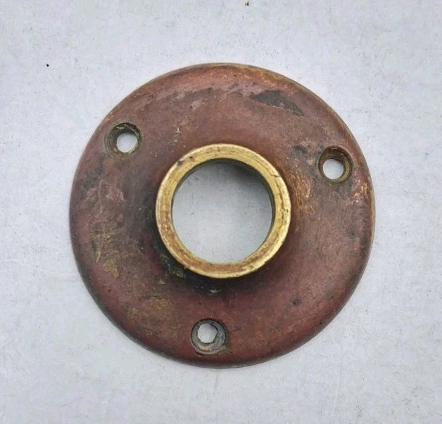 Antique Door Knob Rosette Victorian Old Vintage Brass Door Hardware