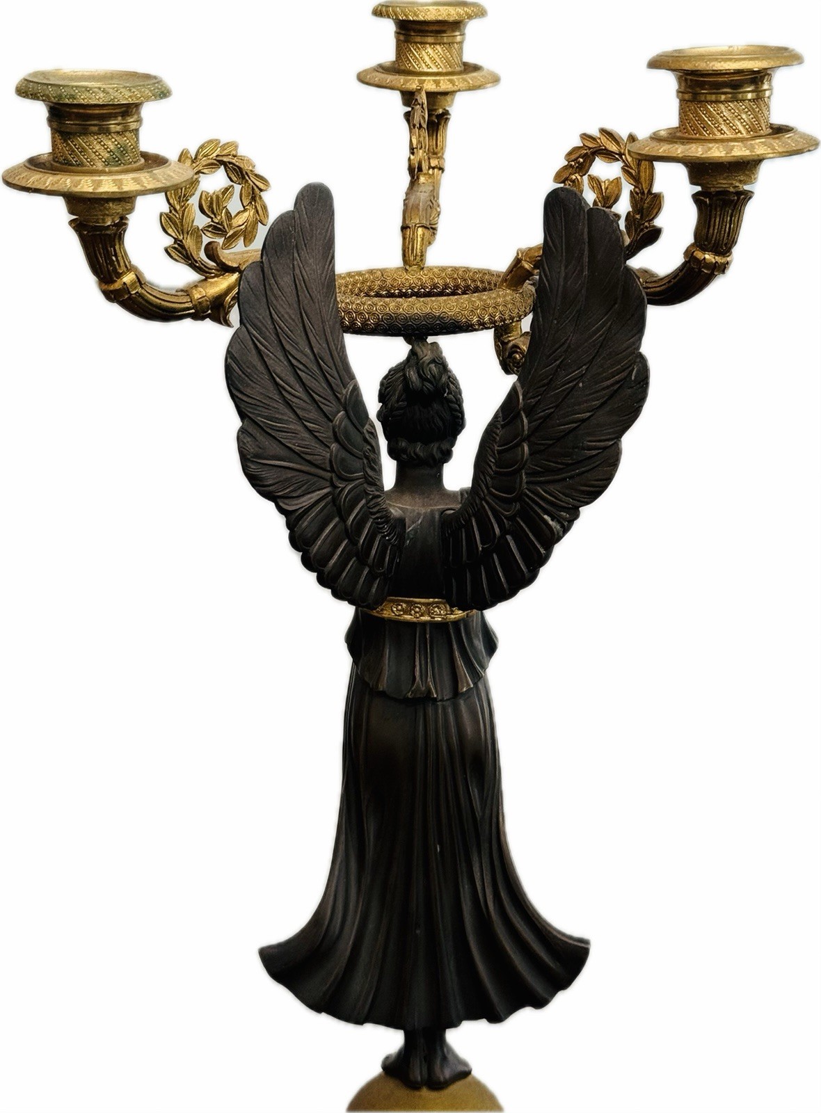 A Pair Of Early 19th Century French Gilt and Bronze Figural Candelabra