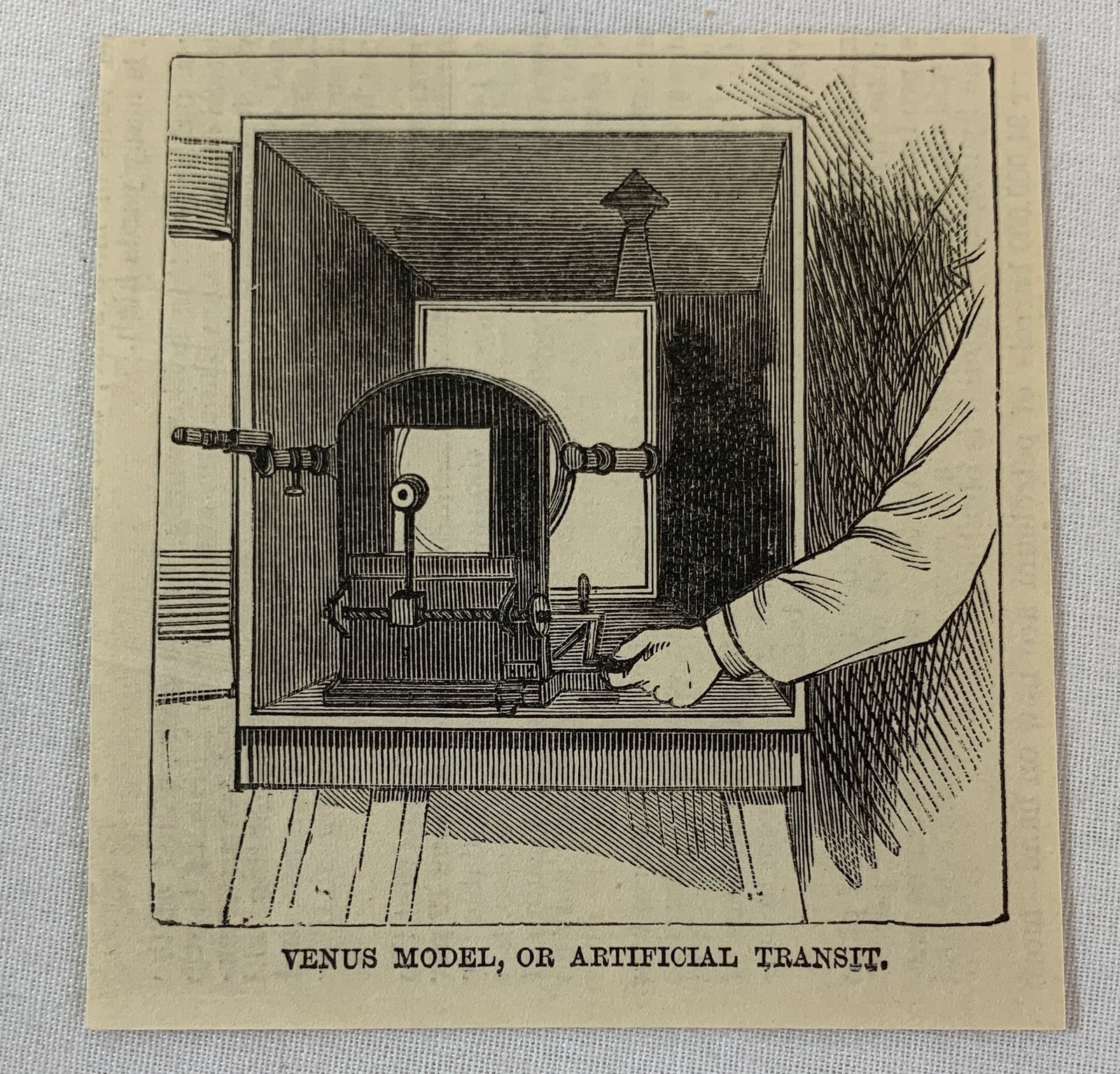 1883 magazine engraving~ VENUS MODEL or Artificial Transit