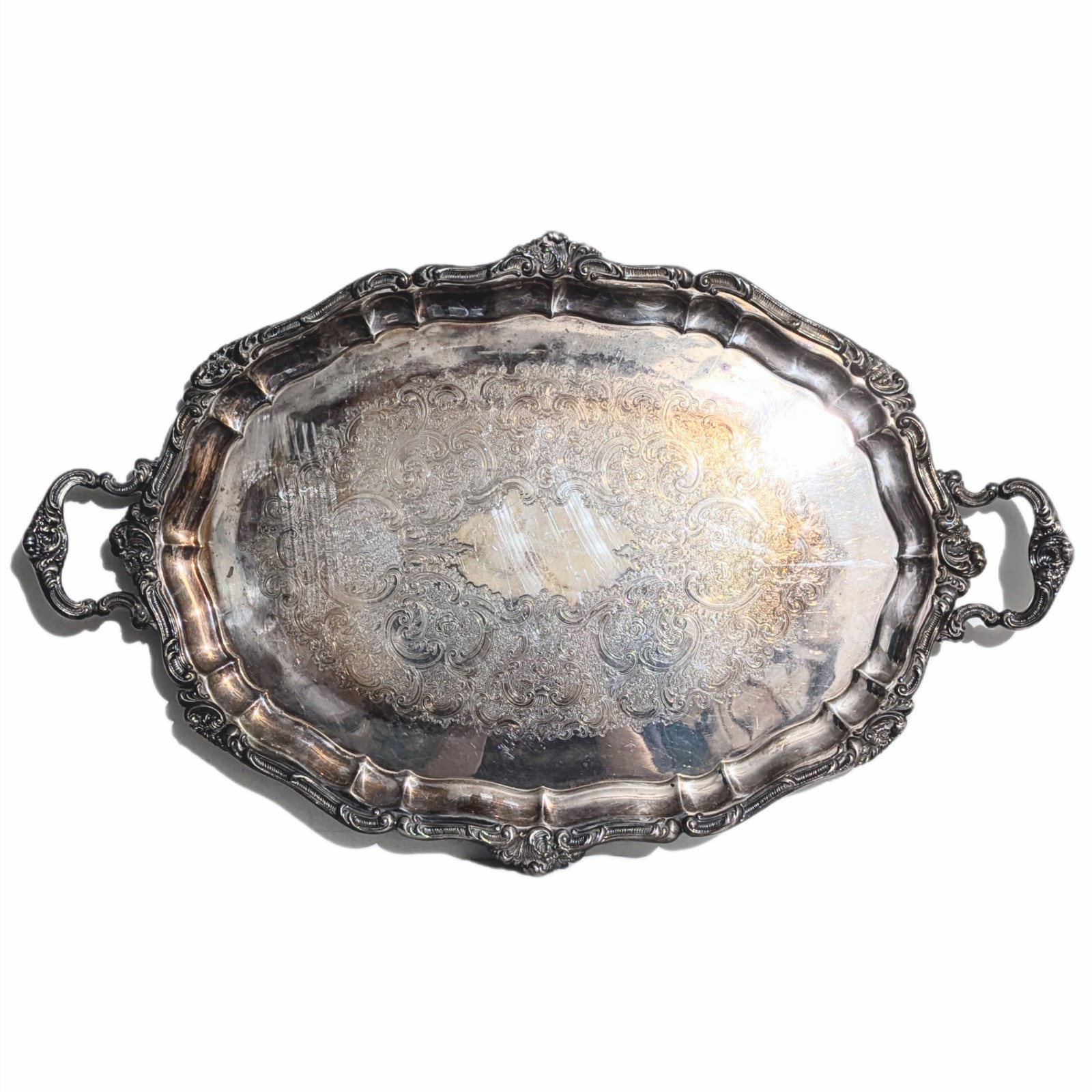 Gorham Rosewood 1607 Large Silver Plate Tray Gorham Silver Plate Tray