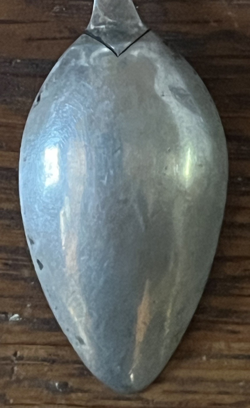 American Coin Silver Pointed Coffee Spoon Wm Cleveland Norwich Ct 1770-1837 Mono
