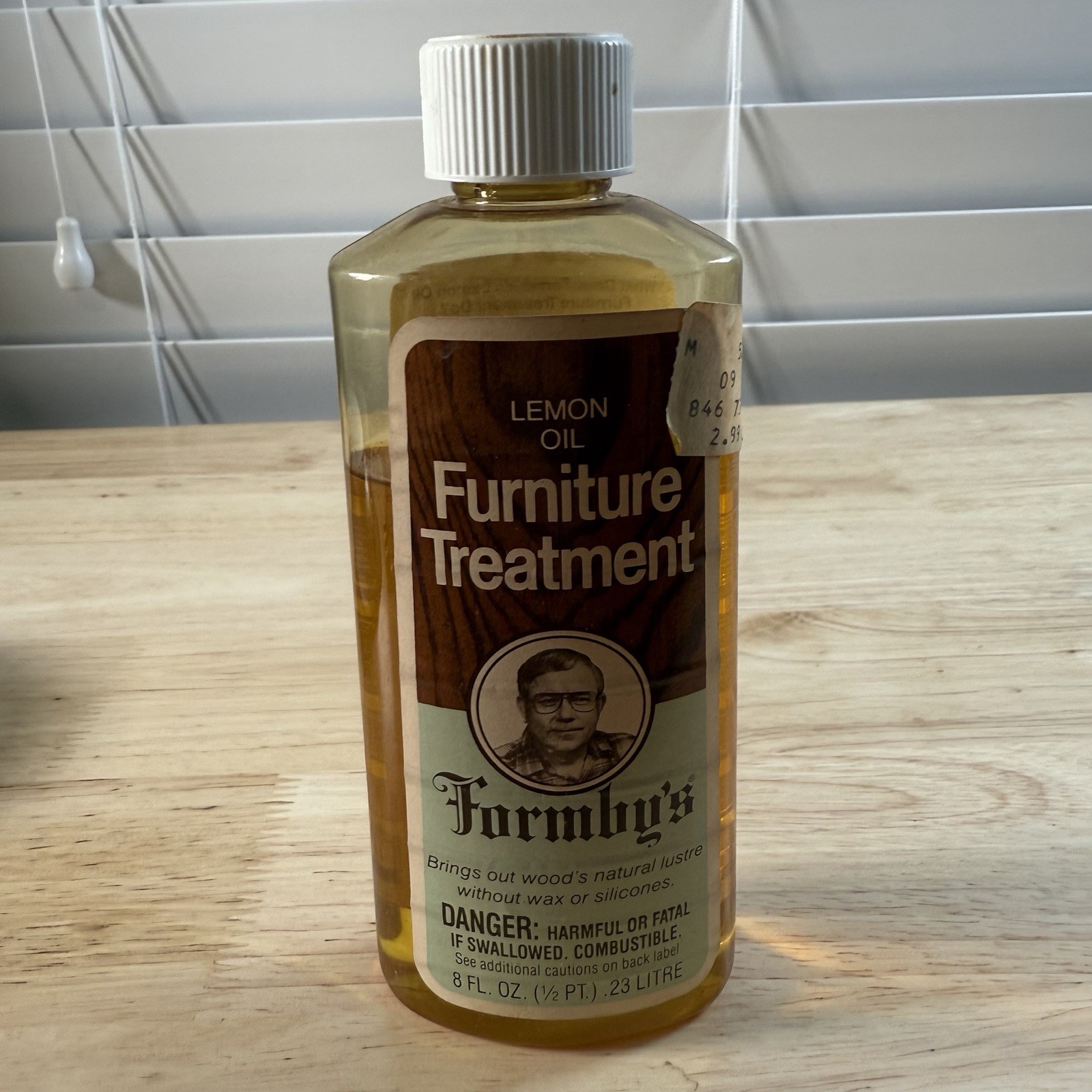 Vintage Formby’s Lemon Oil Furniture Treatment 8 oz 75% Full Discontinued Wood