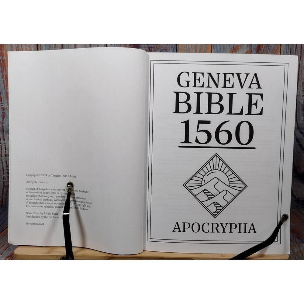 Geneva Bible 1560 Apocrypha – First Edition 2024
