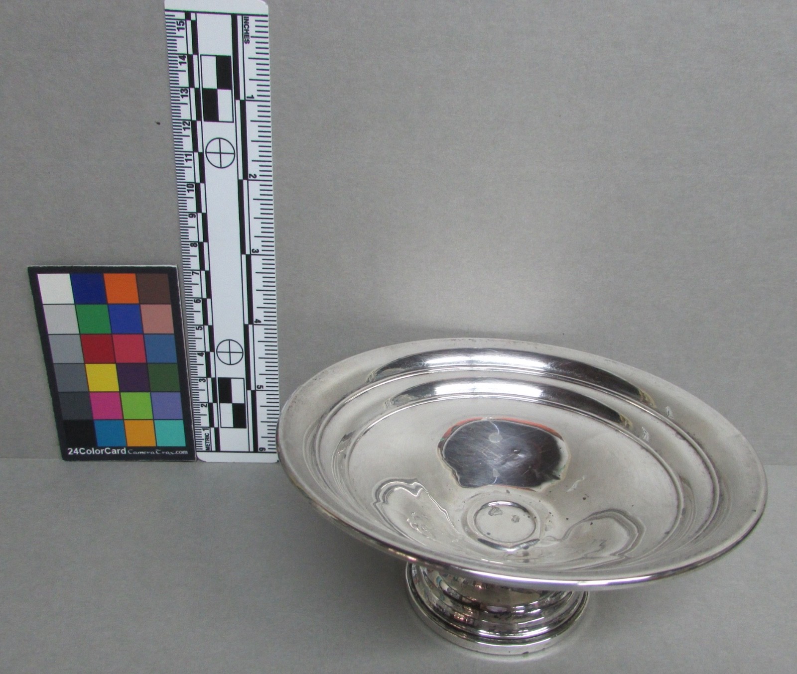 Pedestal Dish, Sterling, Revere Silversmiths, Weighted “707” 5.25″ diameter