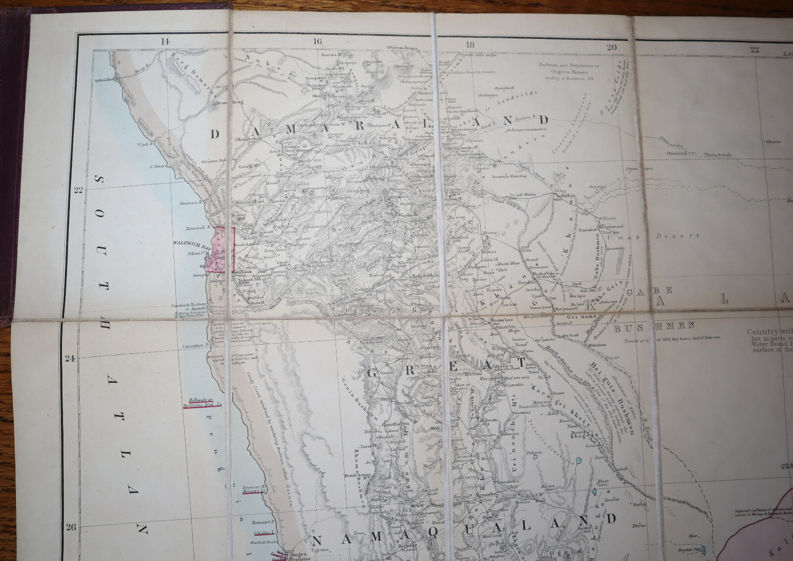 1885 Juta’s Map of South AFRICA Cape Colony Natal Zululand Large Folding Colour