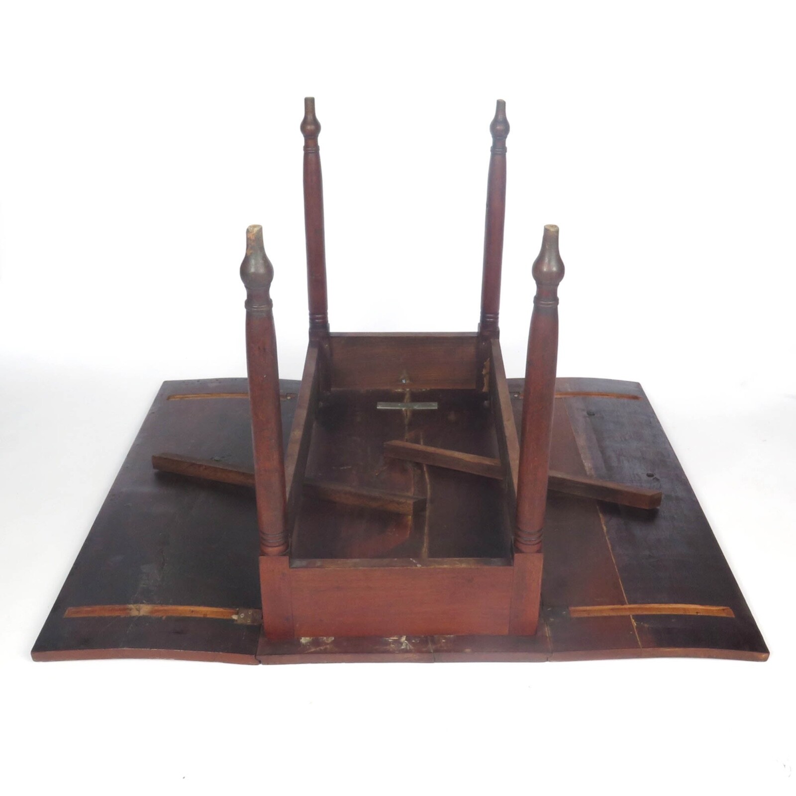 Antique Drop Leaf Table Walnut Sheraton 19th Century
