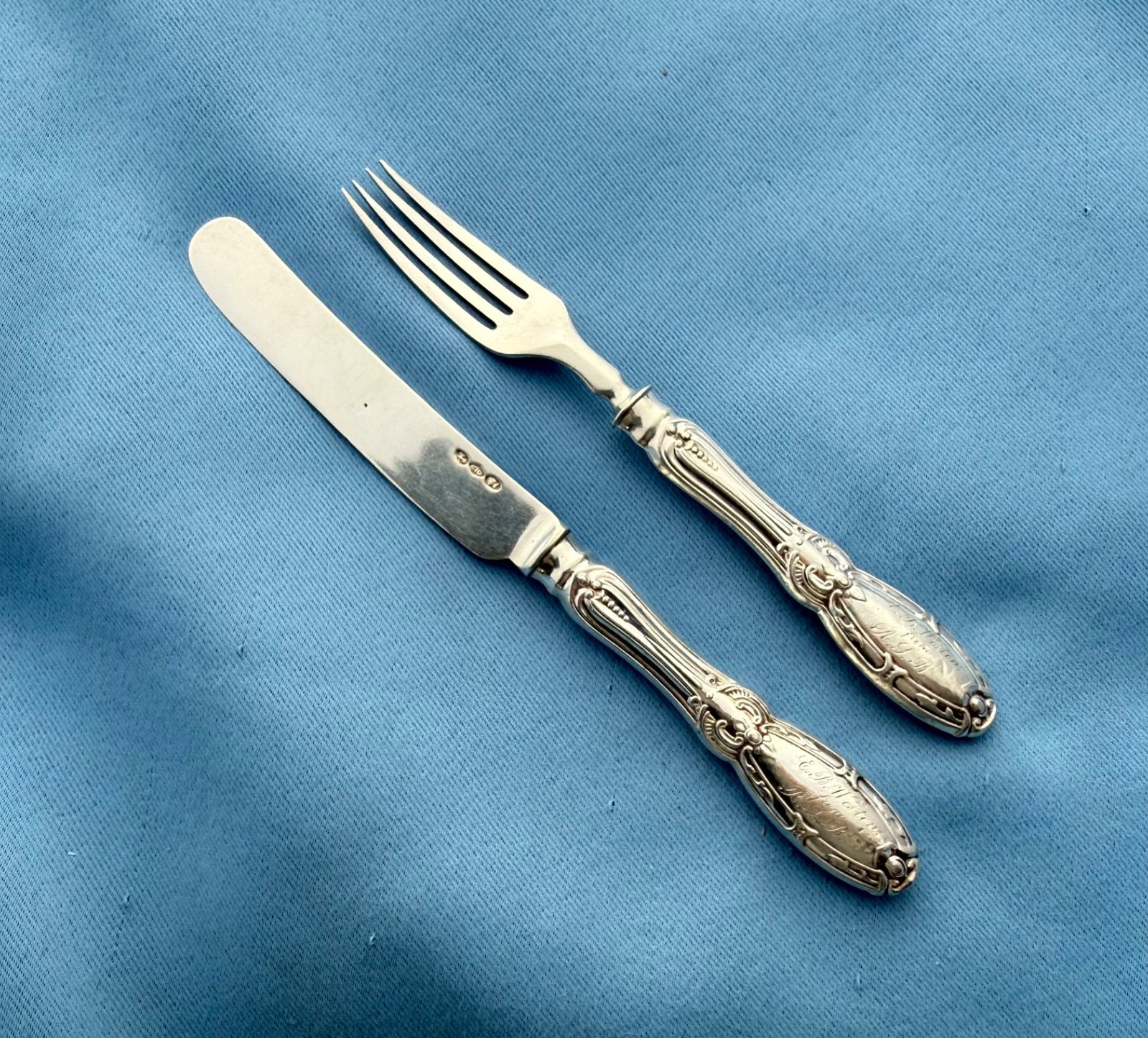 Albert Cole Coin Silver Youth Set Olive Patt Mono 70.8 Gr