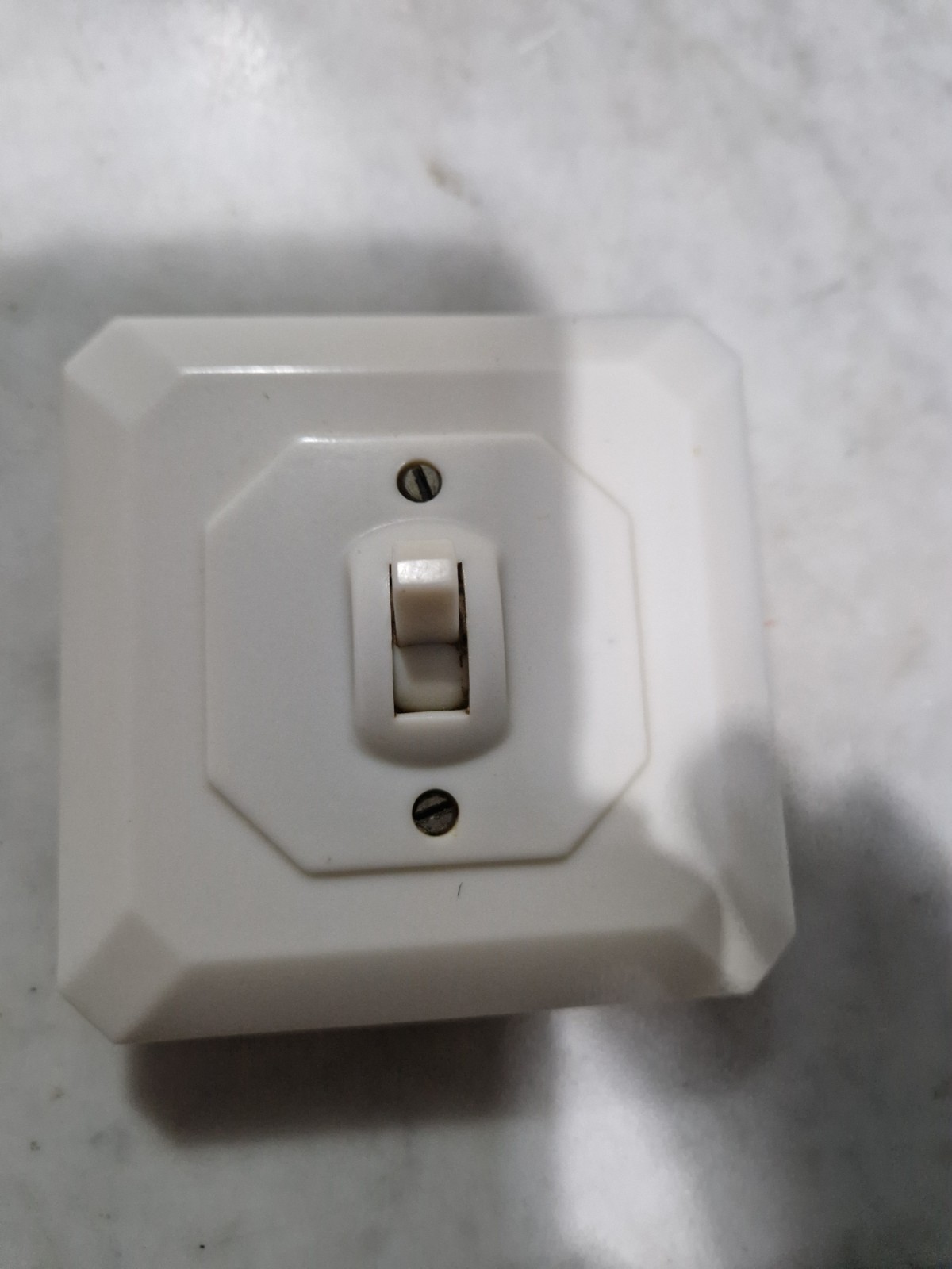 Art Deco White Bakelite Light Switch