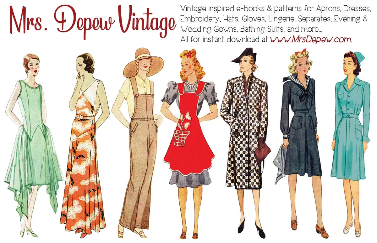 Vintage Sewing Pattern 1920s Dress Ladies’ Home Journal 5358 34-36-38″ Bust