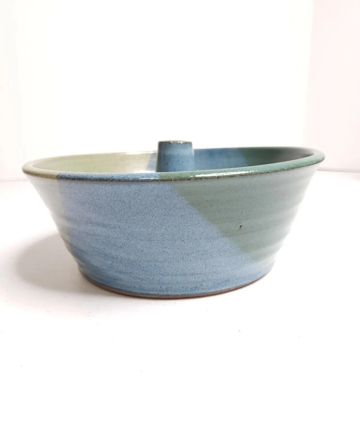 Sommerville Bundt Cake Pottery Color Blocked Stoneware Baking Blue