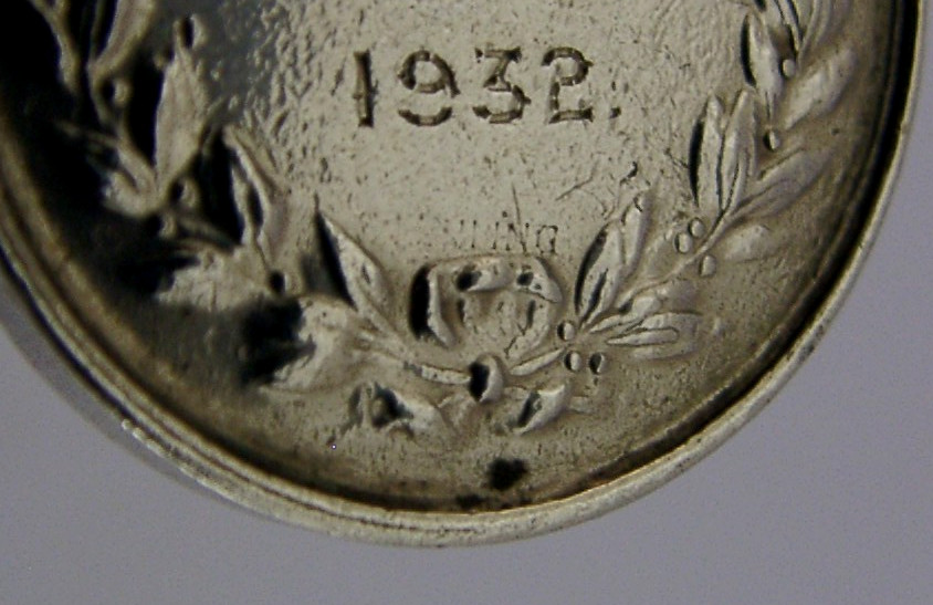 SOLID STERLING SILVER MILITARY SHOOTING MEDAL c1932 ANTIQUE CPL H WILLIAMS