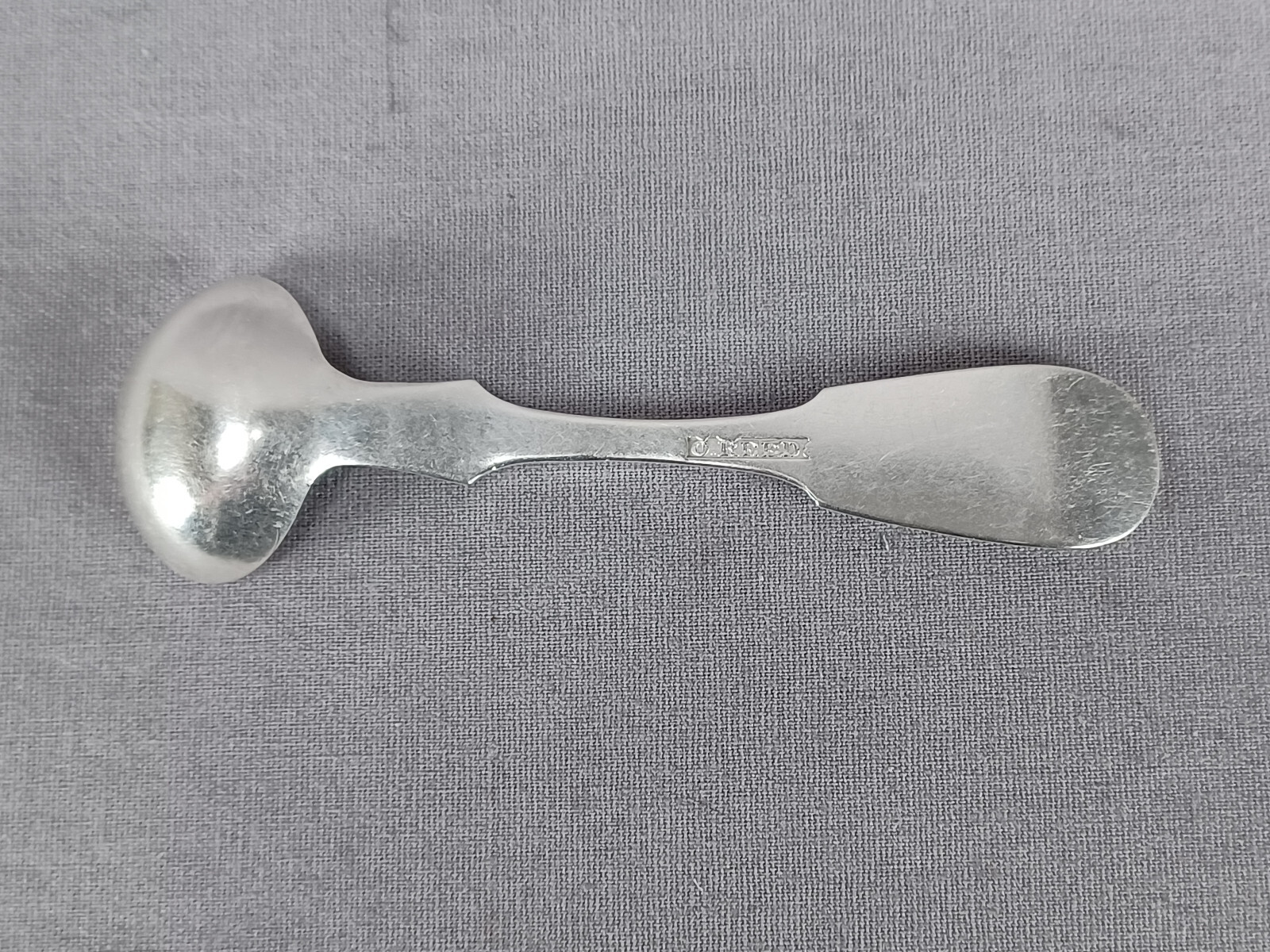 Osman Reed Philadelphia Coin Silver Salt Spoon Circa 1830-1857