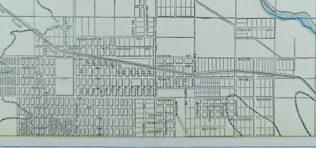 Vintage 1898 DENVER CO Map 14″x11″ Old Antique Original OVERLAND PARK GOLF CRSE