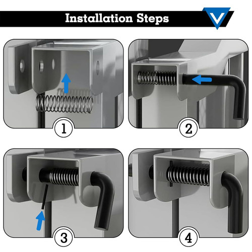 819T Trailer Gate Spring Latch Kit, Utility 0.5625 inches x 5.25