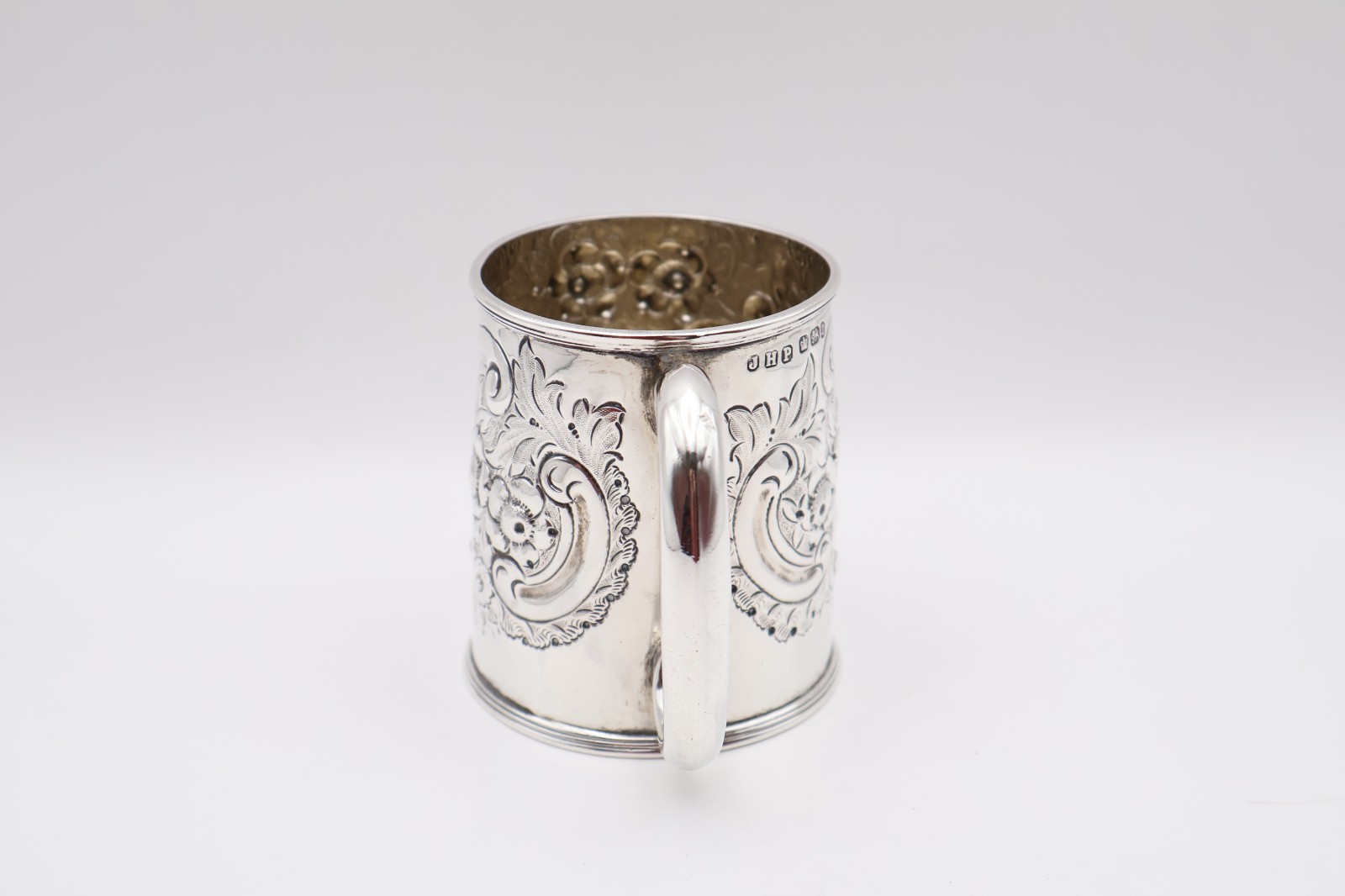 Antique Victorian Solid Silver Christening Cup Mug Hallmarked Sheffield 1895