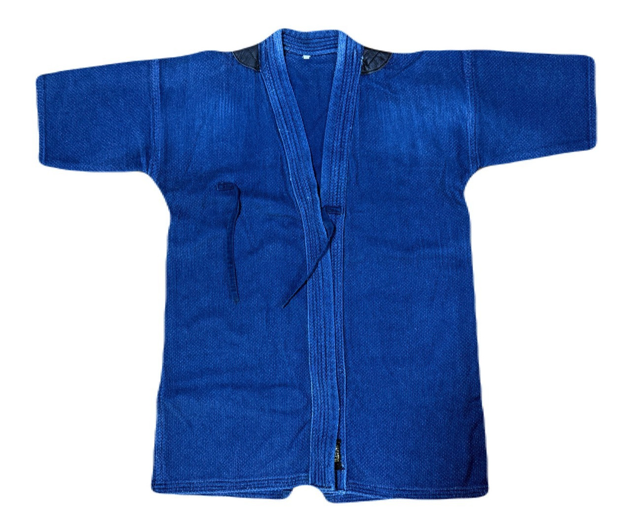 Japanese indigo sashiko kendo jacket No.9, Vintage cotton cloth