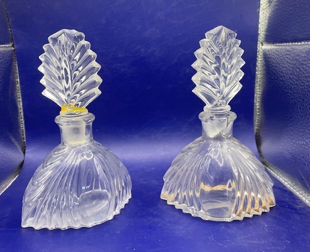 Art Deco Style Perfume Bottle with Stopper