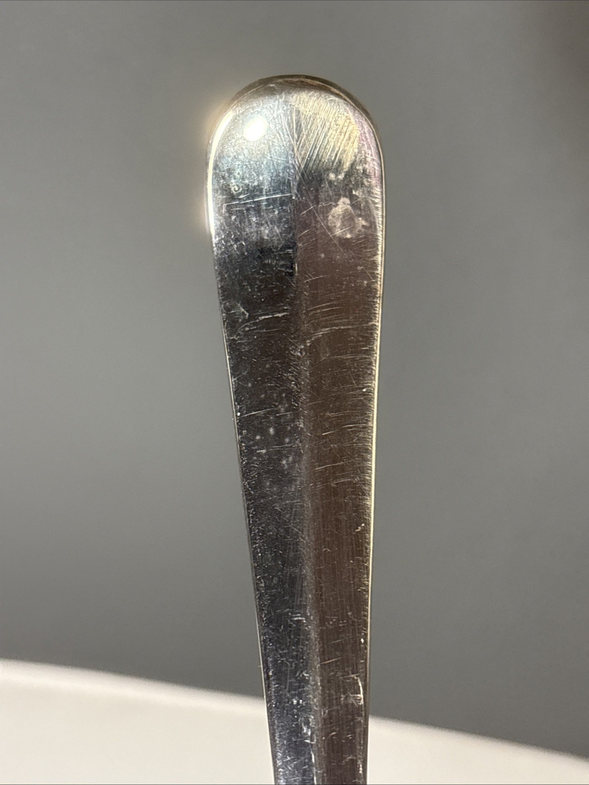 Large Silverplated Serving Spoon 12.75” Long Made In Hong Kong