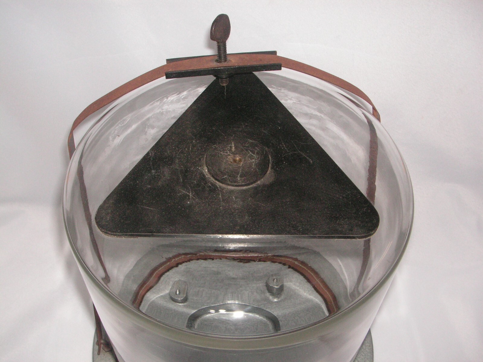 OLD, ANTIQUE PYREX DESSICATOR JAR, LABORATORY JAR, T.M. REG U.S. PAT. OFF., USA