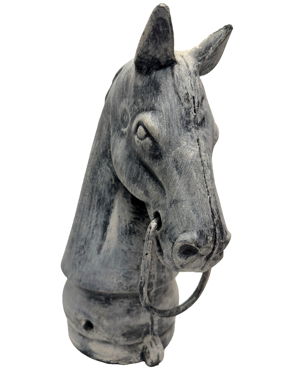 Vintage Antique Cast Iron Horse Head Hitching Post 12” 16lbs Heavy Free Shipping